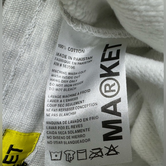 NWT 2022 M@RKET Lightest Boots Sweatpants Ash Grey‎ MEN sz M - Picture 7 of 9